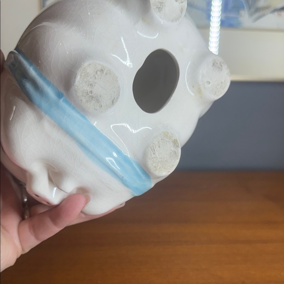 Vintage Pink and Blue Ceramic Piggy Bank Japan kitch retro vintage charm - Picture 6 of 9